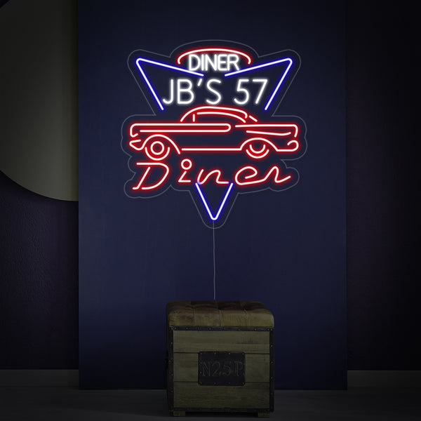 1957 Chevy JBS 57 Diner Neon Sign