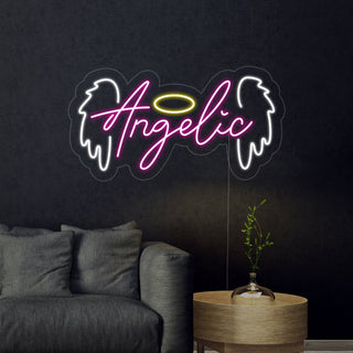 Angelic Angel Neon Sign
