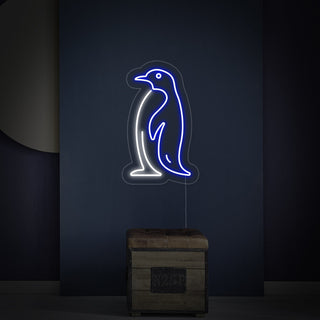 Antarctic Penguin Neon Sign