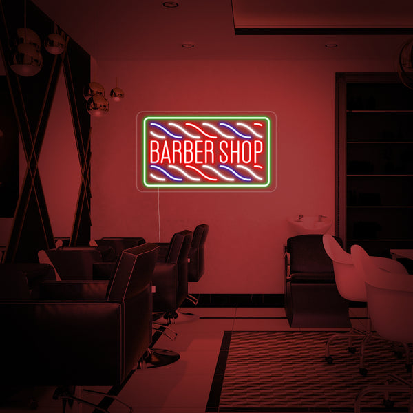 Barber Neon Sign Haircut Shop
