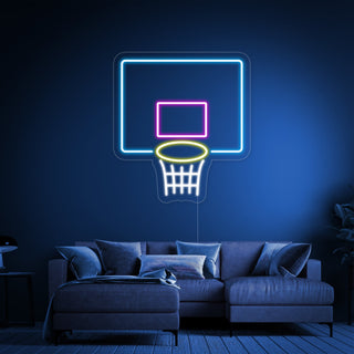 Basketball Board Net Neon Sign
