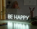 Be Happy Desk LED Neon Sign