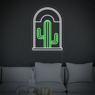 Bohemian Cactus Neon Sign
