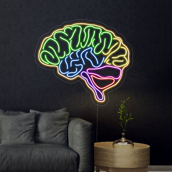 Brain Model Neon Sign