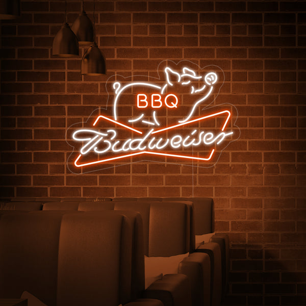 Budweiser BBQ Neon Sign