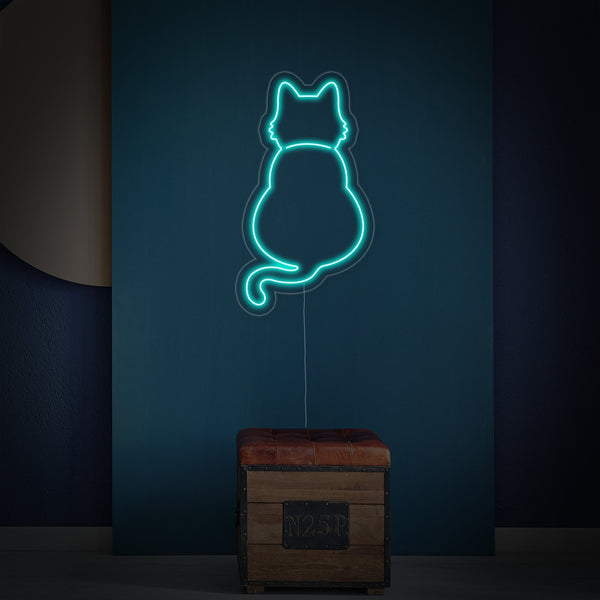 Cat Silhouette Neon Sign