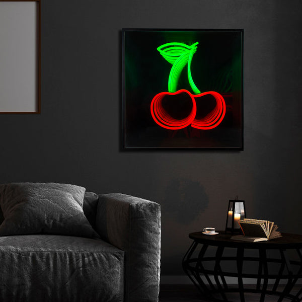 Cherry 3D Infinity LED Neon Sign