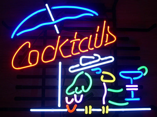 Cocktail Parrot Cocktails Neon Sign