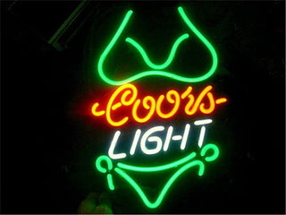 Coors Green Bikini Neon Sign