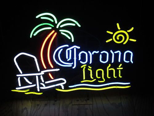 Corona Light Beach Neon Sign
