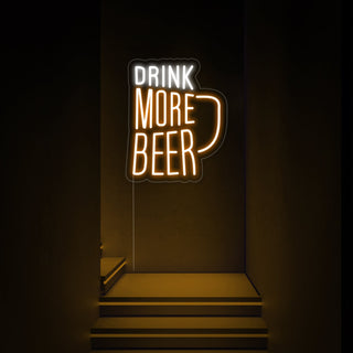 Drink More Beer Neon Sign