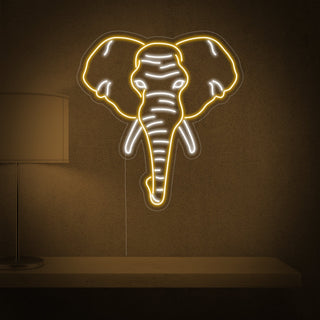 Elephant Head Neon Sign