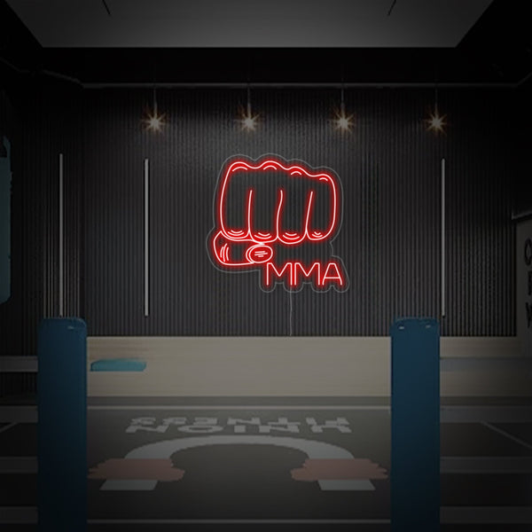 Fist MMA Neon Sign