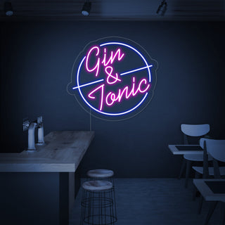Gin Tonic Bar Neon Sign