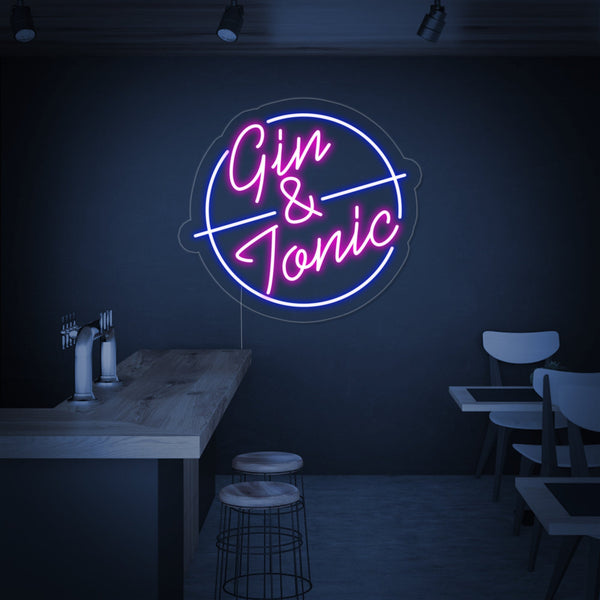 Gin Tonic Bar Neon Sign