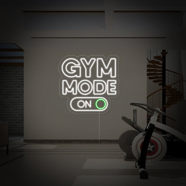 Gym Mode On Fitness Neon Sign