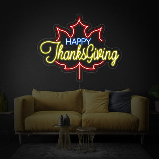 Happy Thanksgiving Neon Sign