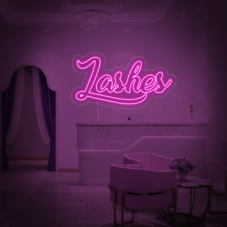Lashes Neon Sign