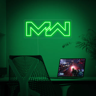 Modern Warfare Neon Sign