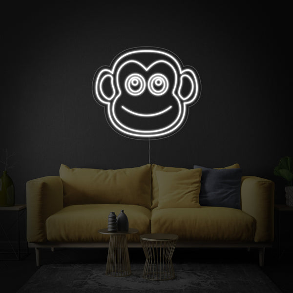 Monkey Face Neon Sign