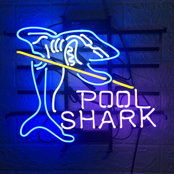 New Pool Shark Billiards Gameroom Neon Sign