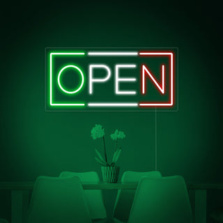 OPEN ITALIAN RESTAURANT Neon Sign