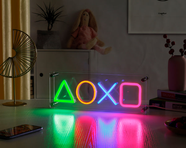 Play Gaming Station Desk LED Neon Sign
