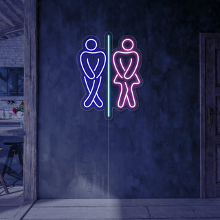 Restroom Boy and Girl Neon Sign Toilet Neon Sign