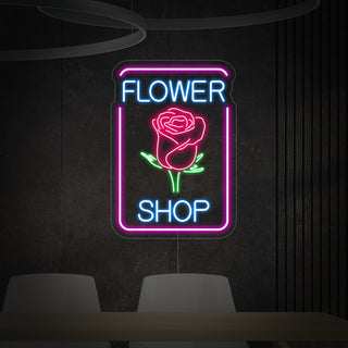Rose Flower Shop Neon Sign