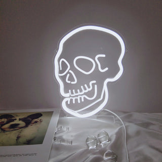 Skull Desk LED Neon Sign