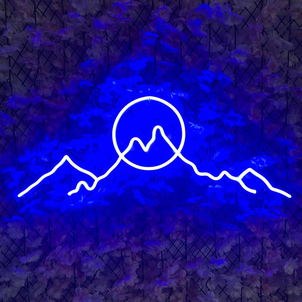 Sun Mountains Neon Sign