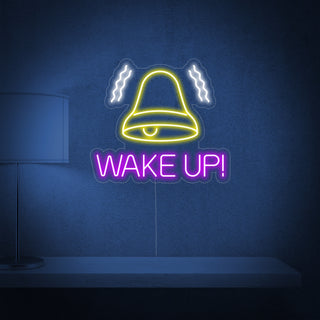 Wake Up Ring Neon Sign