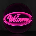 Welcome 3D Infinity LED Neon Sign