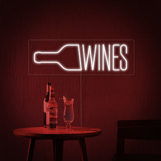 Wine Bottle Bar Neon Sign