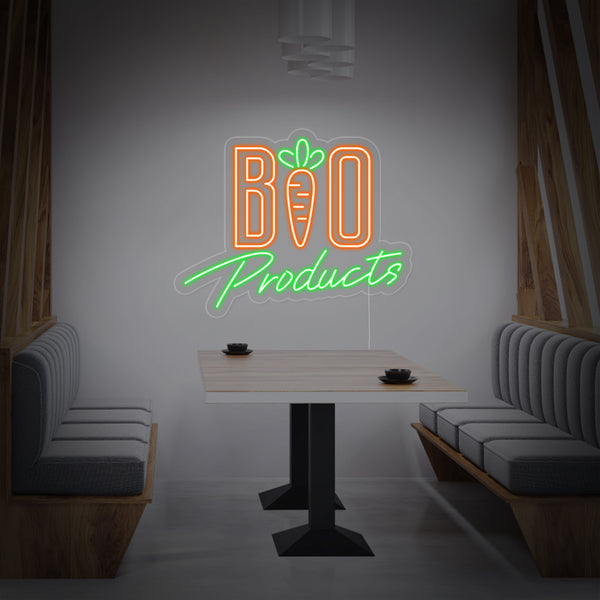 Bio Products neon sign