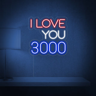 I Love You 3000 Neon Sign